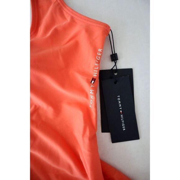 Tommy Hilfiger Women's Sz 8 Pink Dahia Split One-Piece Tankini Swimsuit - Picture 9 of 14